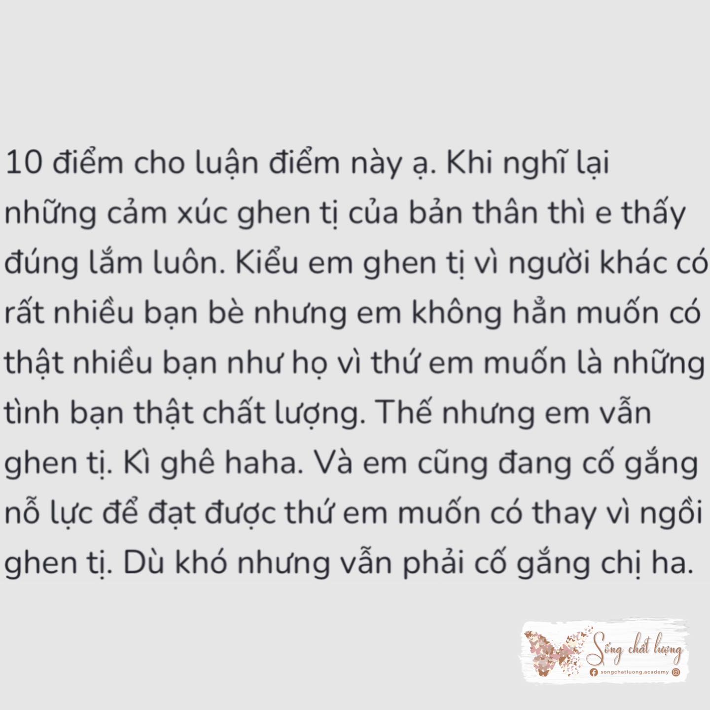 Sống chất lượng, Đánh giá của học viên
